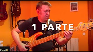 Toca conmigo el bajo de "No mires a los ojos de la gente"
