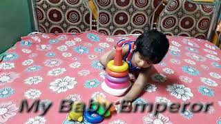 Baby Arranging Colors  in Color Stack Rings 😍😘👌💝 || Baby Viral Video