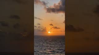 Sunrise, Caribbean Sea 🌊 #caribbean #sunrise #cruise #videoblog