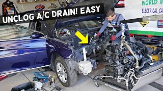 HOW TO UNCLOG AC DRAIN PLUG ON A CAR