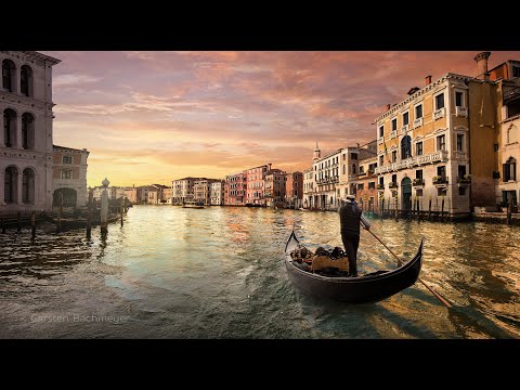 Beautiful Gondola ride in Venice, 4K