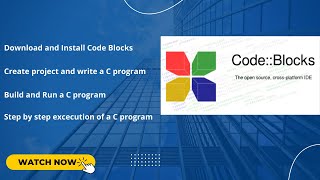 C programming Part 1 - Download and Install Code blocks - Write and execute C program