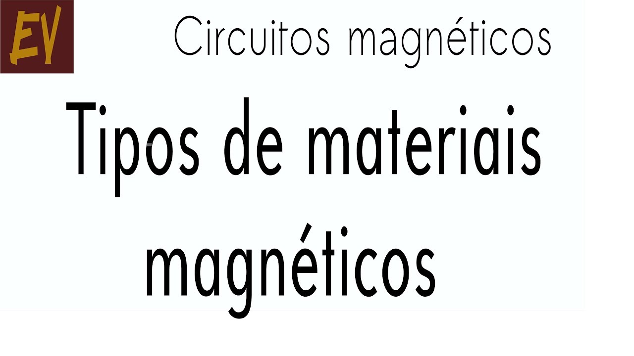 Circuitos magnéticos A15 -Tipos de materiais magnéticos