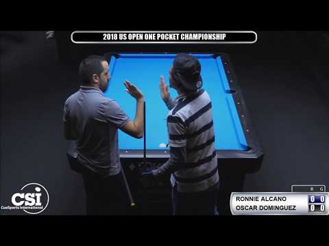 2018 US Open One Pocket Championship: Ronnie Alcano vs Oscar Dominguez (Semi-Final Match)