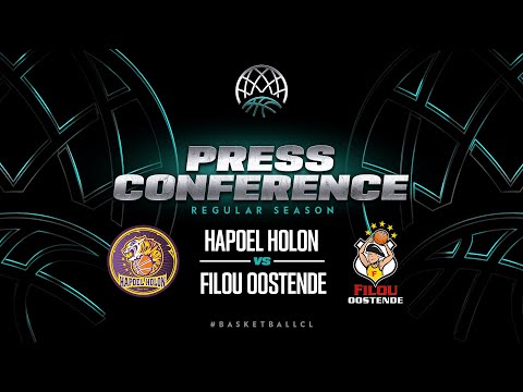 Hapoel Atsmon Holon v Filou Oostende - Press Conference | Basketball Champions League 2022/23