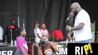 Sean Price &amp; His Daughter at Duck Down BBQ 2015 (Live)