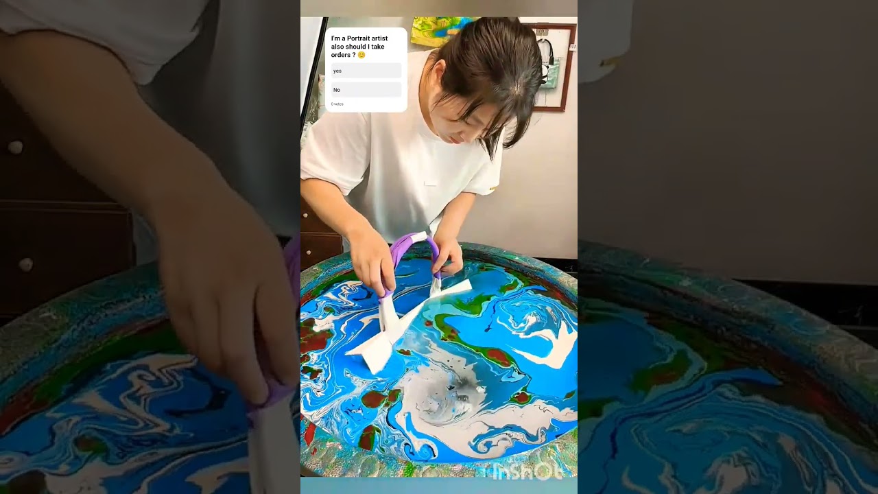 what a Beautiful Master piece 🏞️❤️ #art  #hydrodipping  #painting  #diy  #shorts