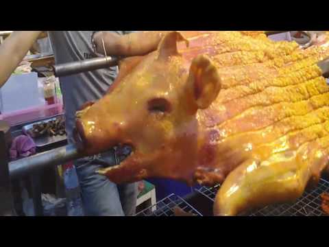 Crocodile Roast, Grilled Crocodile Meat, Pattaya, Whole Pig Roast, Pig Roast, Pattaya