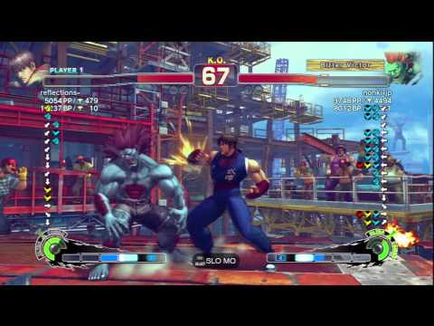 reflections- [Guy] Vs nonki-jp [Blanka] SSF4 AE Japanese Online Ranked Matches - PSN
