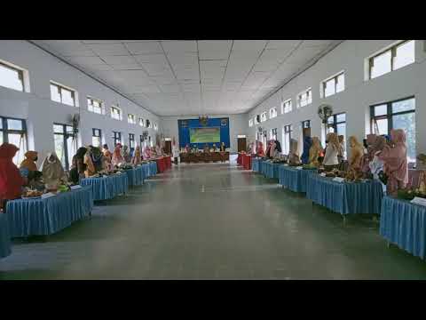 Lagu Indonesia raya diacara lomba tumpeng pkk