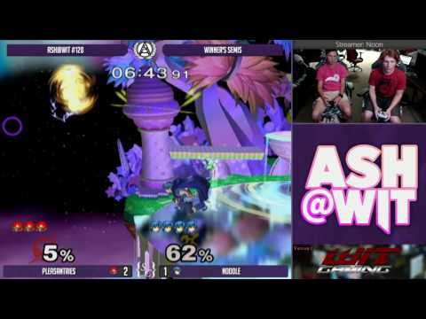 Pleasantries (Samus) vs Noodle (Marth, Peach) - ASH@WIT #120 Melee Winner's Semis