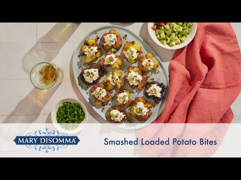 Loaded Smashed Potato Bites Recipe | Mary DiSomma