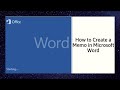 How To Create A Memo In Microsoft Word