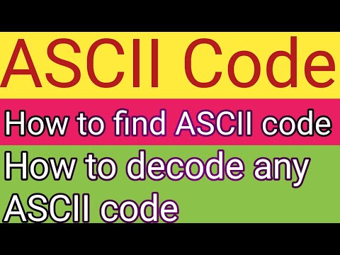 ASCII Code || ASCII Codes || ascii code digital electronics