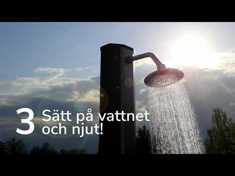 Utedusch Demerx Sunny 20 Soluppvärmd Trädgårdsdusch med Takdusch