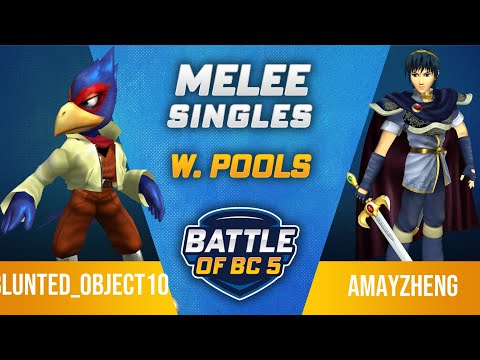Blunted_Object10 (Falco) vs aMayZheng (Marth) - Melee Singles Winners Pools - Battle of BC 5