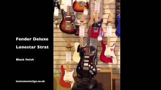Video thumbnail for Fender Deluxe Lone Star Stratocaster Black 360° View by A&C Hamilton Musical Instruments