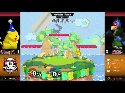 Training Mode Tournaments WC #33 OkayP. (Pikachu) vs. BBB (Falco) - Winners Semis SSBM