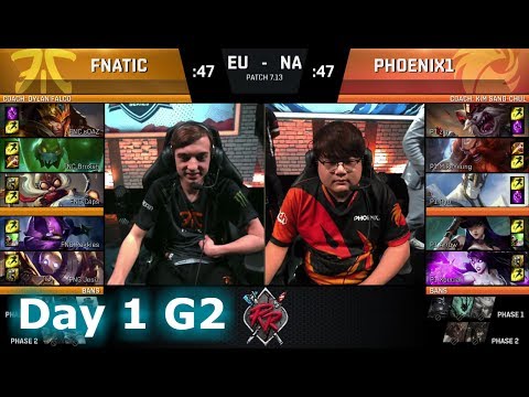 Fnatic vs Phoenix1 | Day 1 of NA vs EU Rift Rivals 2017 LoL | FNC vs P1 #RiftRivals
