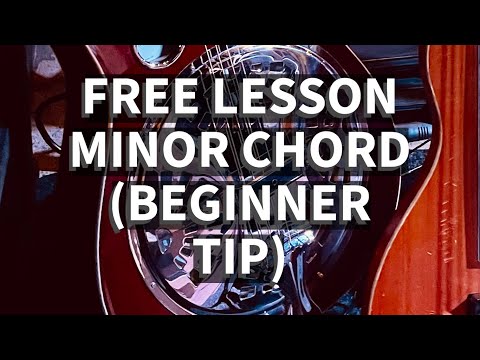 Free Beginner Dobro Lesson | Minor Chord Tip | Open G Tuning