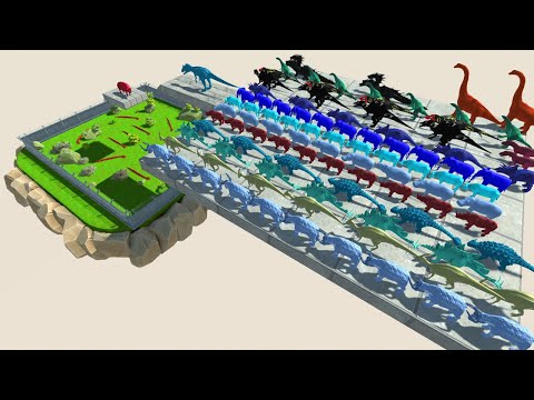 Colors Run To Get a Pink Pig #20- Animal Revolt Battle Simulator