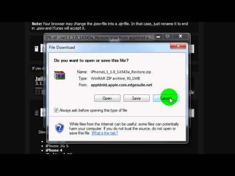 comment modifier l'extension d'un fichier zip en ipsw