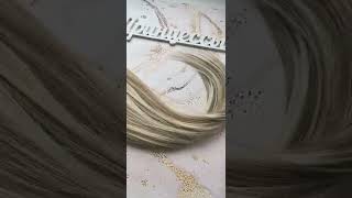 Хвост на резинке из термо волокна 75см матовый мелированный оттенок НО16О613О