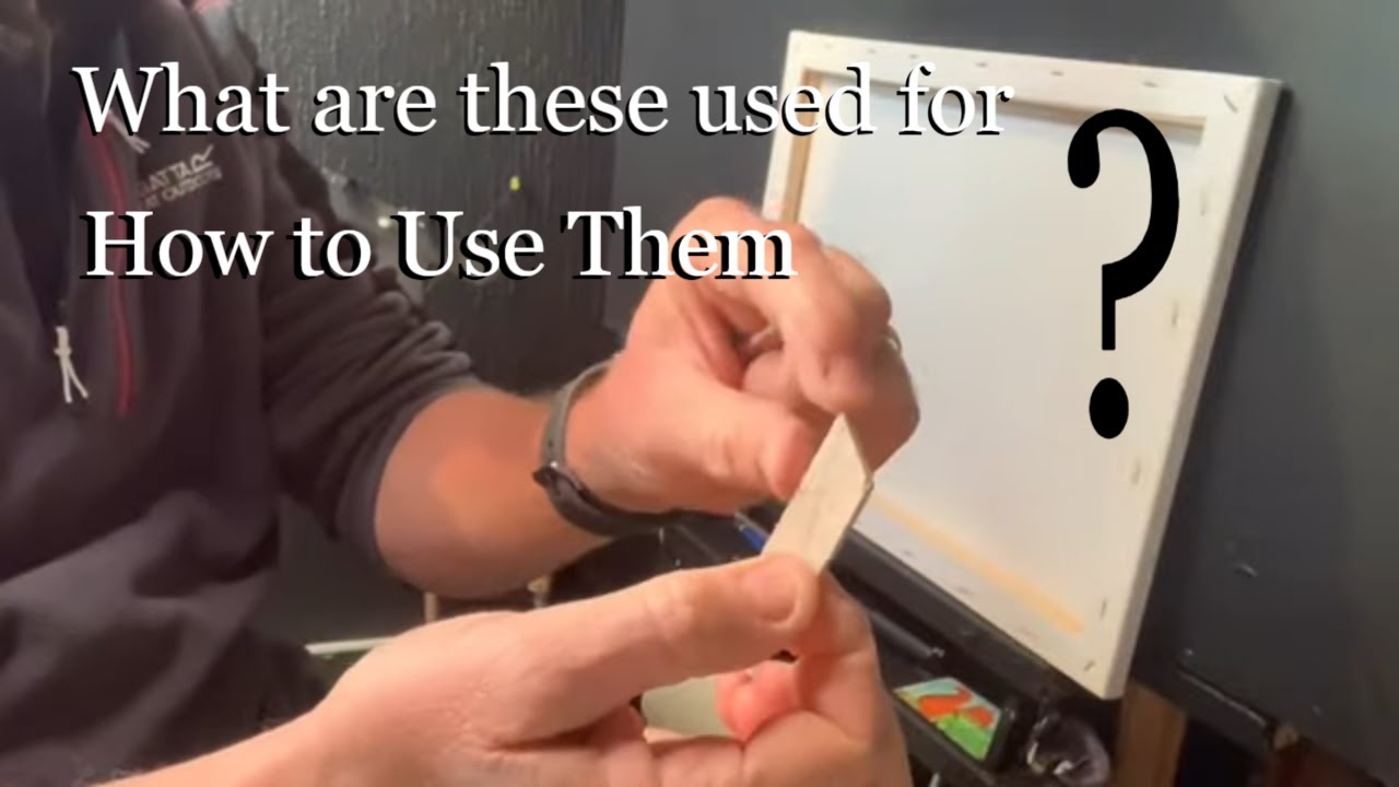 Watch video How to Insert Canvas Keys on a Painting Canvas : Painting Basics Now How to Insert Canvas Keys on a Painting Canvas : Painting Basics