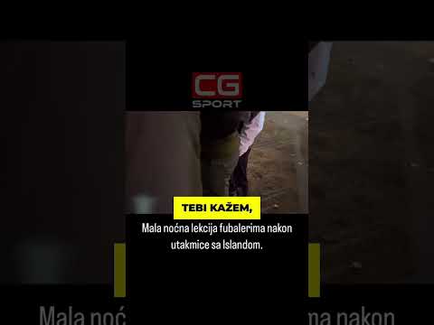 Ljuti navijači održali govor igračima Crne Gore nakon poraza na Islandu 2:0