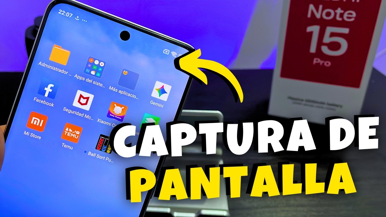 Video tutorial de captura de pantalla en Xiaomi Redmi Note 15 Pro