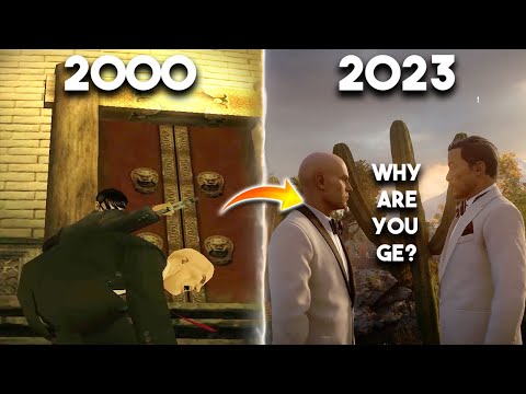 How NPC Reacts to Bumping in Every Hitman Game || Hitman Comparison