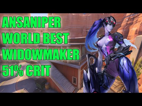 ANSANSNIPER WORLD BEST WIDOWMAKER GAMEPLAY - TOP 500 OVERWATCH SEASON 24