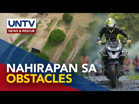 Ilang beteranong motorcycle riders, kumasa sa obstacle course ng Manibela Challenge