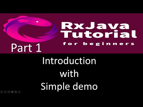 Introduction and basics using simple demo. RxJava tutorial part 1.