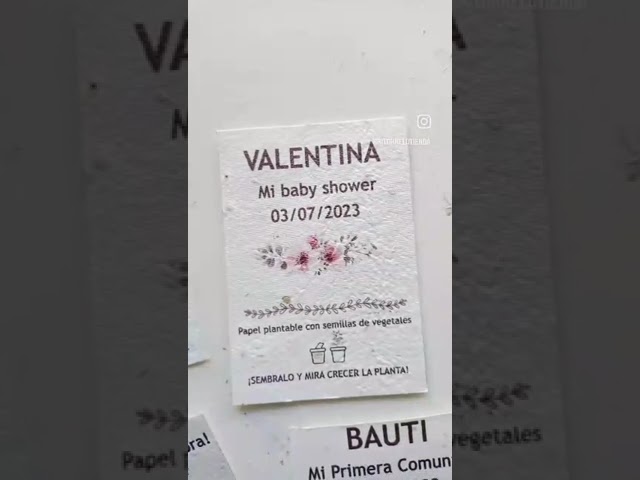 Vídeo relacionado con Tarjeta de amor Plantable Sant Jordi, Impresa en papel de semillas, tarjeta amor, Sant Jordi, personaliza la frase impresa