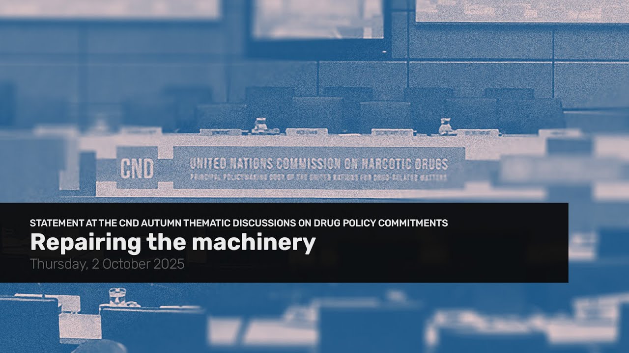 Repairing the machinery - IDPC statement at the CND thematic discussions on drug policy commitments