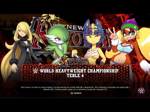 WWE 2K23 CYNTHIA VS GARDEVOIR VS ANKHA VS TINY KONG TABLE ELIMINATION WORLD HEAVYWEIGRH CHAMPIONSHIP