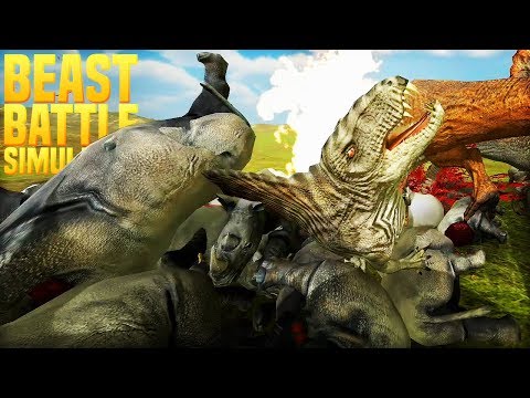 WORLD WAR BEAST, DINOS VS BEASTS FINALE! | Beast Battle Simulator [#4]