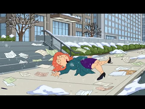 Family Guy - Lois slips on the sidewalk