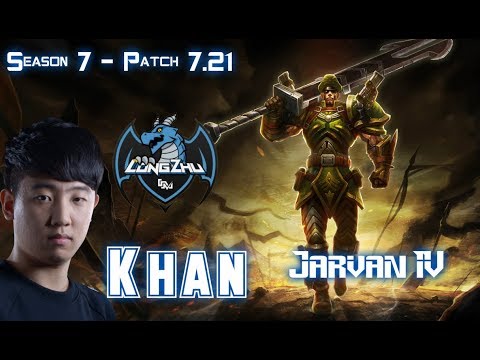 LZ Khan JARVAN IV vs RUMBLE Top - Patch 7.21 KR Ranked