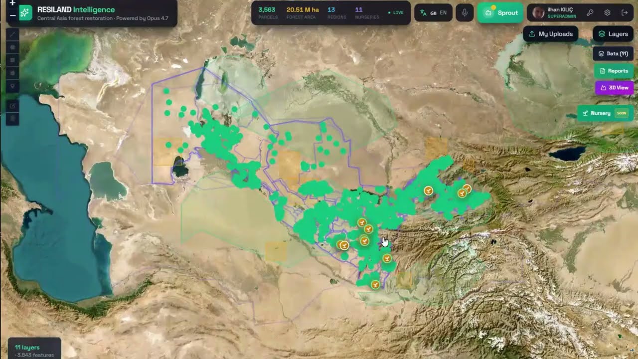 Watch the demo — RESILAND Intelligence × Cerebral Valley "Built with 4.7"