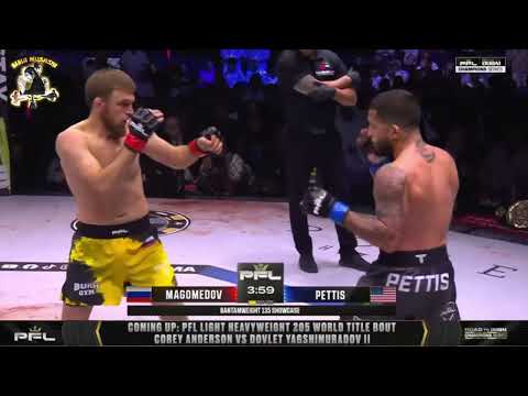 BRUTAL FINISH😱Sergio Pettis vs Magomed Magomedov Full Fight PFL #mma #ufc #brutal #khabib #dagestan