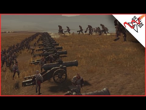 240 GREAT CANNONS vs 80 CHAOS GIANTS - Total War: WARHAMMER