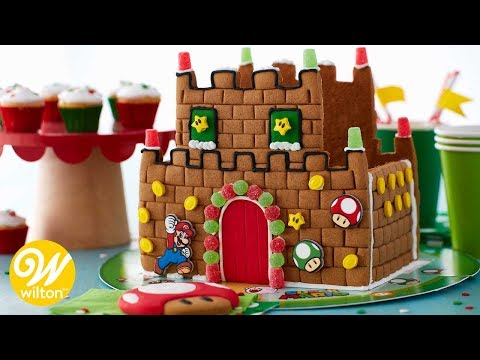 How to Make a Super Mario Gingerbread Castle | Wilton