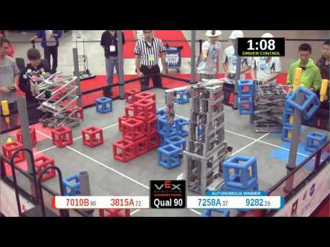 2015 VRC Arts Q90 - 7010B 3815A vs 7258A 9282 - 29 to 63 - VEX Worlds 2015 - Arts Division