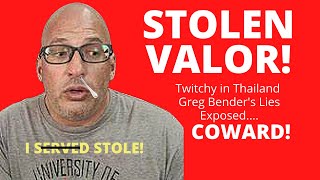 Twitchy in Thailand The  Stolen Valor of Greg Bender Exposed  Grandpa Conehead's Shame
