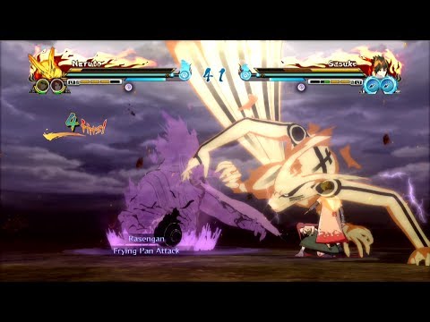 Naruto Storm Revolution Demo Gameplay Bijuu Naruto vs EMS Sasuke