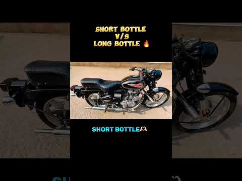 SHORT BOTTLE V/S LONG BOTTLE SILENCER / LONG PUNJAB VS MINI PUNJAB SOUND TEST/ BS6 STANDARD #bullet