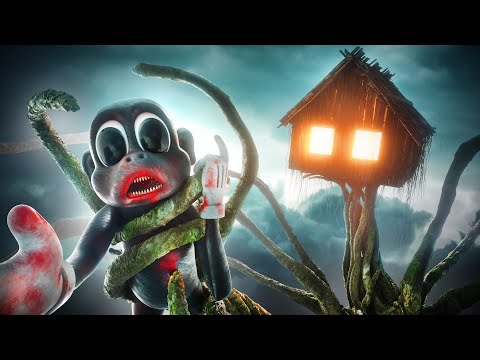 Cartoon Monkey vs House Head