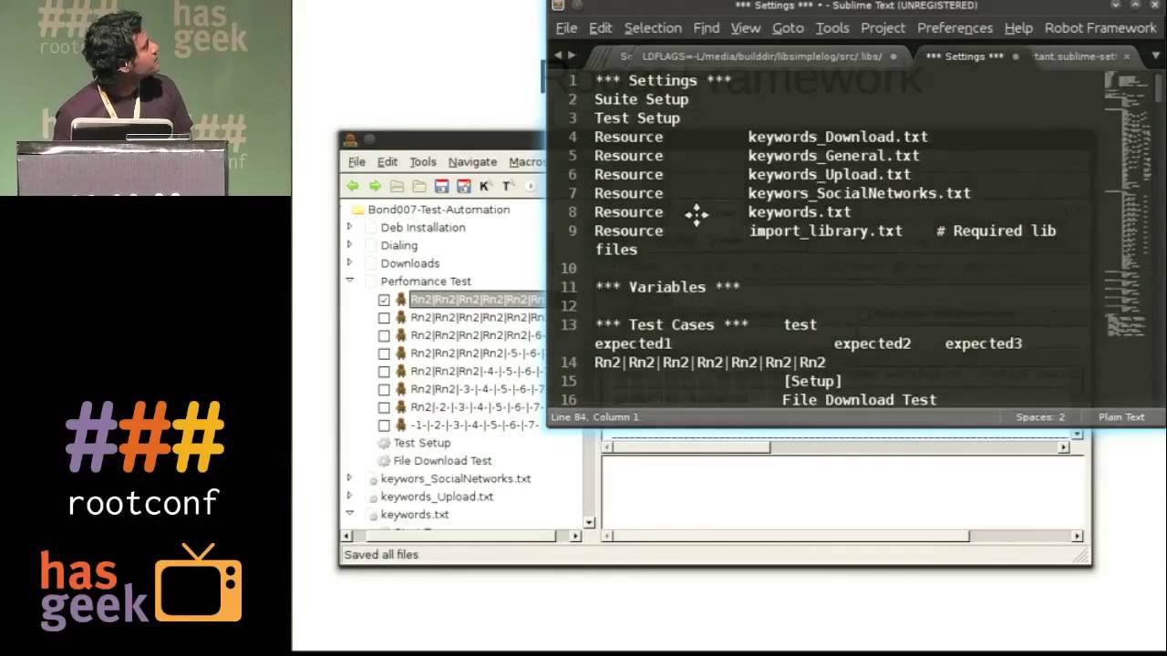 Automation using RobotFramework for embedded device